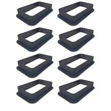 8Pcs/Set Non-StickTart Mold Tarte Ring Perforated Plastic Cutting Rings Mousse Circle Cutter DIY Baking Accessories - Black - View 4