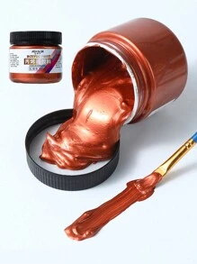 1 st Akrylfärg 100 ml Metall Guld Silver Koppar Gipsdocka Dropplimkrokpasta Handgjorda D IY Färgning, Målning, Graffiti Pigment - Multifärgad - Visa 15