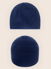 1 件新款刺绣针织无檐便帽，男女通用圆顶帽，穆斯林祈祷帽，平顶刺绣帽，适合日常祈祷和休闲穿着 - 彩色 - 查看 23