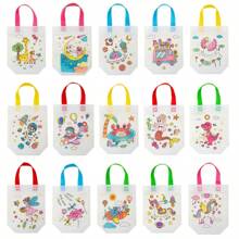Túi Graffiti DIY cho trẻ em, Túi Graffiti bằng vải không dệt, Đồ dùng tô màu thủ công cho trẻ em trai gái, Túi Graffiti cho trẻ mới biết đi để tô màu, vẽ và đồ chơi giáo dục, Hộp đựng bút Graffiti, Túi Tote Graffiti - nhiều màu - Xem 9