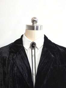 狂野西部 BOLO 男士波罗领带 - 黑色宝石手工制作独特西部牛仔皮领带男女服装配饰单品 - 彩色 - 查看 10