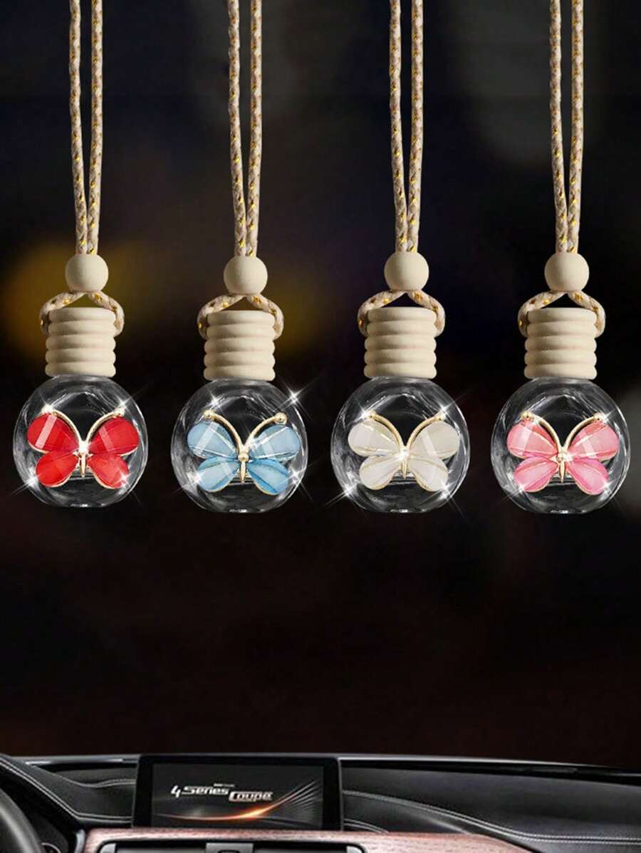 1 件装汽车内饰挂件香水瓶空瓶车载后视镜挂件汽车内饰装饰 - 均碼 - 查看 1