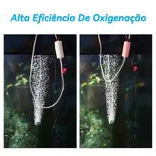 Bomba de Aquário USB Portátil para Oxigenação Eficiente em Tanques de Água Doce e Salgada - Preto - View 5