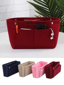 Multi-Functional Makeup Organizer Felt Cloth Insert Bag Travel Cosmetic Bag Liner Bags,Boho Vibes