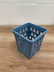 Uninjet Square Organizer Basket For Small Items In Assorted Colors Blue White Black Pink And Transparent For Any Environment - Màu xanh lam - Xem 4
