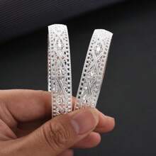 Pulseira Bracelete Aberto e Oco em Estilo Árabe para Mulheres, Acessório de Joalheria Elegante, Presente Perfeito para Casamentos Africanos, Festivais e Festas