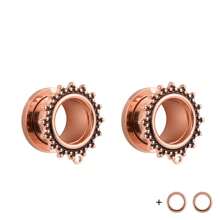 2PCS Screw 316L Stainless Steel Retro Ear Gauges Stretcher Piercing Ring Tunnels Expander Plugs Pair Selling