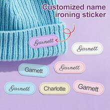 Customizable Waterproof Iron-On Name Labels - High Quality Washable Fabric Tags For Organizing Clothes And Personal Items - Suitable For T-Shirts, Towels And Travel Gear - Heat Transfer Labels, Durable And Suitable For Home, Office Or Outdoor Activities