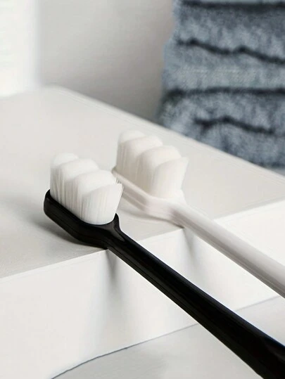 10支装超软纳米牙刷套装 - 革命性微纳米刷毛，温和深层清洁，尤其适合敏感牙龈。成人日常居家口腔护理，呵护笑容。