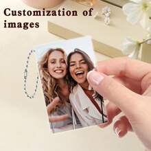 Customized Acrylic Photo Gift - Personalized Wallet Photo, Hanging Decor For Backpack, Purse, Elegant Couples And Family Gift, Anniversary, Valentine's Day - Decorative Art Style, No Electricity Needed Gifts Birthday Graduation