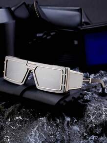 New Fashionable Retro Street Tech Futuristic High-End Fashion Glasses For Men, Personalized Suitable For Everyday Wear And Going Out