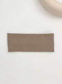 1 pieza Diadema elástica de punto de estilo urbano, accesorios para el cabello, diadema turbante, banda para la sudoración