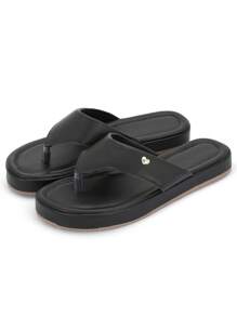 Macerata Flat Slippers, Comfortable, Casual Style - Black - View 5