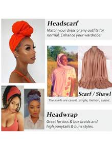 Women's Solid-Colored Turban Hat - Multi-Functional Fashionable Brimless Headwear For Outdoor Casual Wear With Dust-Proof Design, Thermal Insulation, And Convertible Scarf-Wrap Capability - Rusty Rose - View 9