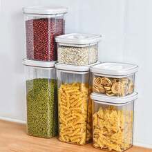 1pc Multi-Grain Sealed Food Storage Canister, Ideal For Preserving Food, Snacks, Coffee Beans, Sugar