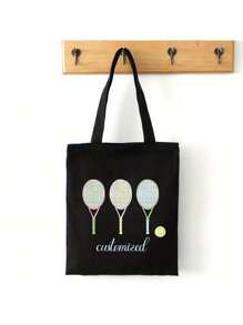 Spersonalizowana torba tenisowa, spersonalizowana torba tenisowa, sportowy prezent tenisowy dla niej, spersonalizowana torba tenisowa, torba miłosna tenisowa, prezent tenisowy