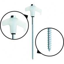 Schraubheringe 20cm lang  Heringzieher Zeltheringe schrauben und Metall Koffer - Schwarz - Übersicht 5