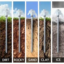 Schraubheringe 20cm lang  Heringzieher Zeltheringe schrauben und Metall Koffer - Schwarz - Übersicht 9