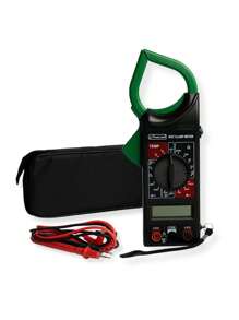 Multimetro Digital Profesional Medidor Corriente Gancho Lion Portatil Estuche Manual - Negro - Ver 1