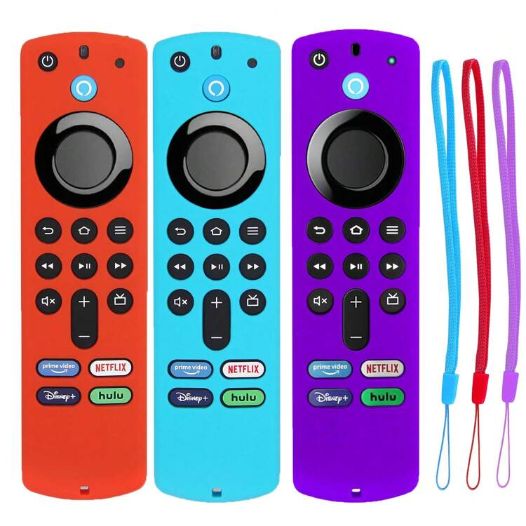 1pc Silicone Remote Case Compatible With Firestick 4K Alexa Voice Remote 3rd Gen Insulation, Galentines, Puppy, Carnival - Multicolor - View 7
