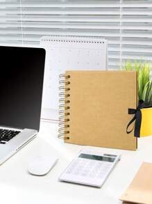 1 album ảnh sổ lưu niệm màu kaki, thiết kế ruy băng và nơ, bộ sắp xếp ảnh tự làm, album sổ lưu niệm kỷ niệm, sổ lưu niệm khách mời đám cưới, thích hợp cho kỷ niệm ngày cưới, sổ lưu niệm gia đình tự làm - dành cho giấy thủ công tự làm, quà tặng Giáng sinh, 60 trang (30 tờ) - Màu Khaki - Xem 3