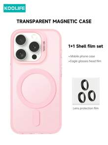 1 pezzo Custodia protettiva per telefono Koolife in PC+TPU, antiscivolo, antimpronta, antigraffio, realizzata con tecnologia IMD, con pulsanti elettroplaccati, sensazione di pelle gelata liscia, compatibile con 16/16Pro/16Plus/16ProMax 15/15Pro/15ProMax/15Plus/14Plus/14Pro/14ProMax/14/13ProMax/13Pro/13/12ProMax/12Pro/12/11/11ProMax