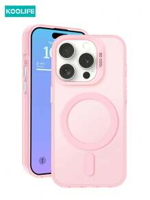 1 pezzo Custodia protettiva per telefono Koolife in PC+TPU, antiscivolo, antimpronta, antigraffio, realizzata con tecnologia IMD, con pulsanti elettroplaccati, sensazione di pelle gelata liscia, compatibile con 16/16Pro/16Plus/16ProMax 15/15Pro/15ProMax/15Plus/14Plus/14Pro/14ProMax/14/13ProMax/13Pro/13/12ProMax/12Pro/12/11/11ProMax