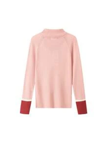 Annil Ropa infantil, Suéter de cuello alto tejido de lana para mantener caliente en invierno para niños y niñas.