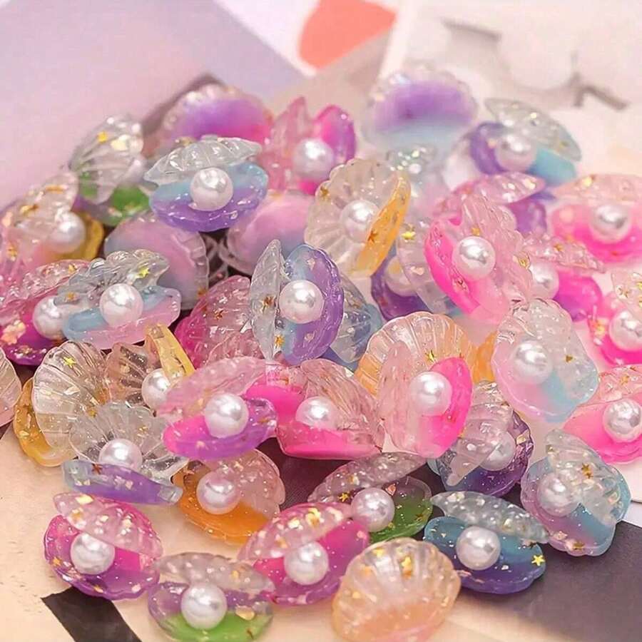 1/5/10/20/30 Pezzi Mini Conchiglie Luminose, Accessori Decorativi Fai-da-Te, Accessori per Allestimento di Scene di Festa, Decorazione per Camera e Scrivania, Ornamenti da Collezionare, Regali Ideali per Amici, Genitori, Coppie e Omaggi per Festival