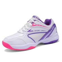 Unisex Badminton Schuhe, professionelle Trainings- & Wettkampf Leichtgewicht Sportschuhe, rutschfest, stoßabsorbierend, atmungsaktiv für Jugendliche, geeignet für Tennis, Tischtennis, Badminton