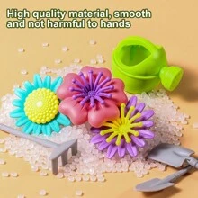 花园建筑玩具、教育 STEM 玩具和学龄前花园玩具套装、花朵堆叠玩具、花朵堆叠、完美礼物 - 彩色 - 查看 6