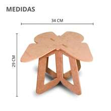 Butterfly Children's Dressing Table Children's Dressing Table - 中密度纖維板 - 查看 3