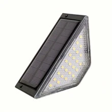 Đèn bậc thang năng lượng mặt trời Đèn bậc thang năng lượng mặt trời LED Đèn bậc thang năng lượng mặt trời cho hành lang Lối đi Cửa ra vào Nhà để xe, Trắng Đen - Nhiều màu - Xem 12