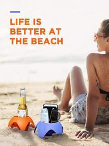 1 Miếng Ngoài trời bờ biển Cúp bờ biển Giá giữ tách Ngoài trời bờ biển Cắm trại Nhựa Cái giá Bia Buổi tiệc Đồ trang trí - Nhiều màu - Xem 6