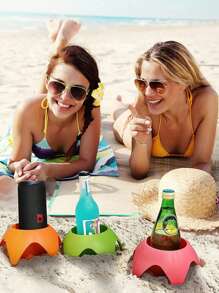 1 Miếng Ngoài trời bờ biển Cúp bờ biển Giá giữ tách Ngoài trời bờ biển Cắm trại Nhựa Cái giá Bia Buổi tiệc Đồ trang trí - Nhiều màu - Xem 4