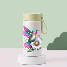 5pcs Watercolor Hummingbird UV DTF Decal Set For 16oz Libbey Cups - Waterproof, Scratch-Resistant DIY Stickers With 3D Crystal Effect, Self-Adhesive For Easy Cup Customization - Multicolor - View 6