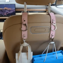 Crochets pour le dossier de siège de voiture - Parfaits pour les sacs d'épicerie, manteaux, parapluies et sacs à main - Accessoires de véhicule