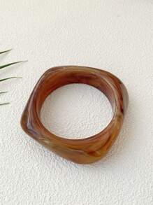 1pc Women's Minimalist Asymmetric Multicolor Semi-Transparent Bracelet, Fashionable & Versatile - Bracelet - View 13