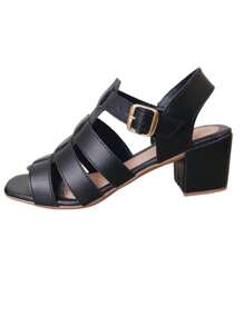 Women's Block Heel Fisherman Sandal Ref. 30/78 - 黑色 - 查看 2