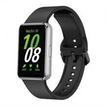 Perforated Sports Silicone Strap For  Galaxy Fit 3 R390 Smartwatch - 深灰色 - 查看 6