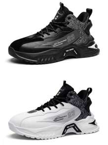 Giày vải đế dày mềm bền chắc cho nam/unisex, giày thể thao thời trang và đa năng - màu đen - Xem 2