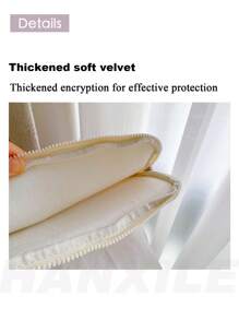 1PC 韩国Ins风格可爱蝴蝶结压花防水防震电脑包适用于11英寸平板电脑、13英寸14英寸15英寸电脑 - 彩色 - 查看 6