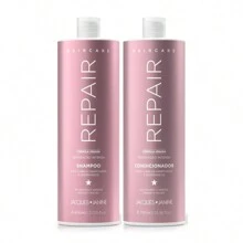 Arte Seducao Repairing Shampoo Kit Nutritive Cleansing 800ml + Hydration Conditioner For Dry Hair Intensive Treatment 750ml, Haircare Repair Jacques Janine - Bụi hồng - Xem 1