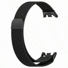 Pulseira de Malha Milanesa Compatível com Xiaomi Mi Band 9/8, Pulseira de Relógio de Metal Magnética em Aço Inoxidável para Substituição da Pulseira Mi Band 8/9