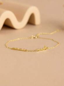 1 st. Goud Zilver Rosé Goud Aangepaste Gepersonaliseerde Prachtige Naam Armband Aangepaste Multi-Naam Armband Cadeau Voor Moeder Cadeau Voor Haar Verjaardagscadeau, Moederdag Cadeau Terug Naar School Cadeau Koppel Cadeau Kerstcadeau