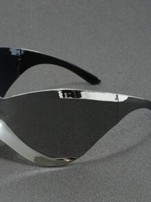 1 Pair Unisex Oversized Bohemian Style Fashion Fashion Glasses, Suitable For Photography, Outdoor Travel, And Daily Wear