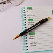 5pcs/Set Fun Slogan Ballpoint Pen Set - 1.0mm Tip, Black Ink, Vibrant Motivational Quotes, Unique Office Gift For Colleagues, Personalized Everyday Writing Pen Set With Humorous Slogans Back To School