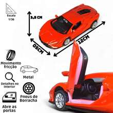 Lamborghini Sian Miniature Iron Friction Opens Red Door - Đỏ - Xem 2