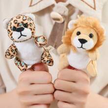 1pc Plush Finger Puppet Animals Set, Family Interactive Animal Toys, Holiday Gift - Multicolor - View 11