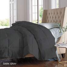 All Seasons Super Soft And Plush Down Alternative Comforter - Available In 8 Colors & 2 Sizes - Cà tím - Xem 5